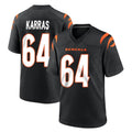 C.Bengals #64 Ted Karras Player Black Home Game Gdoa Stitched Jerseys