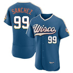 M.Brewers #99 Gary Sanchez Player Blue 2026 City Connect Home Limited Elite Fdoa Stitched Jerseys