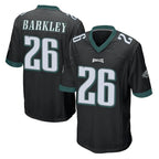 P.Eagles #26 Saquon Barkley Player Black Home Game Gdoa Stitched Jerseys