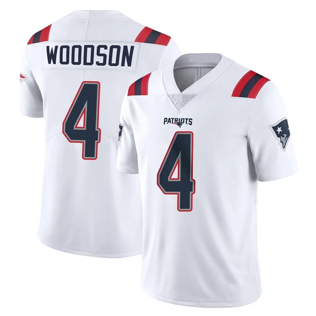 NE.Patriots #4 Craig Woodson Player White Vapor Untouchable Home Game Gdoa Stitched Jerseys
