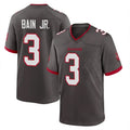 TB.Buccaneers #3 Rueben Bain Jr. Player Pewter Alternate Home Game Gdoa Stitched Jerseys