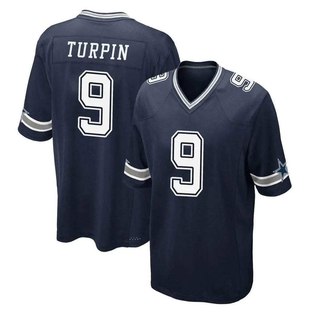D.Cowboys #9 KaVontae Turpin Player Navy Home Game Gdoa Stitched Jerseys