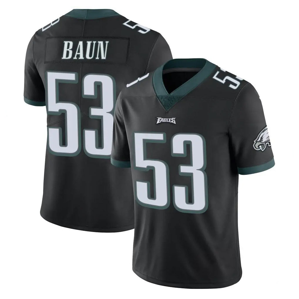 P.Eagles #53 Zack Baun Player Black Limited Vapor Untouchable Home Game Gdoa Stitched Jerseys