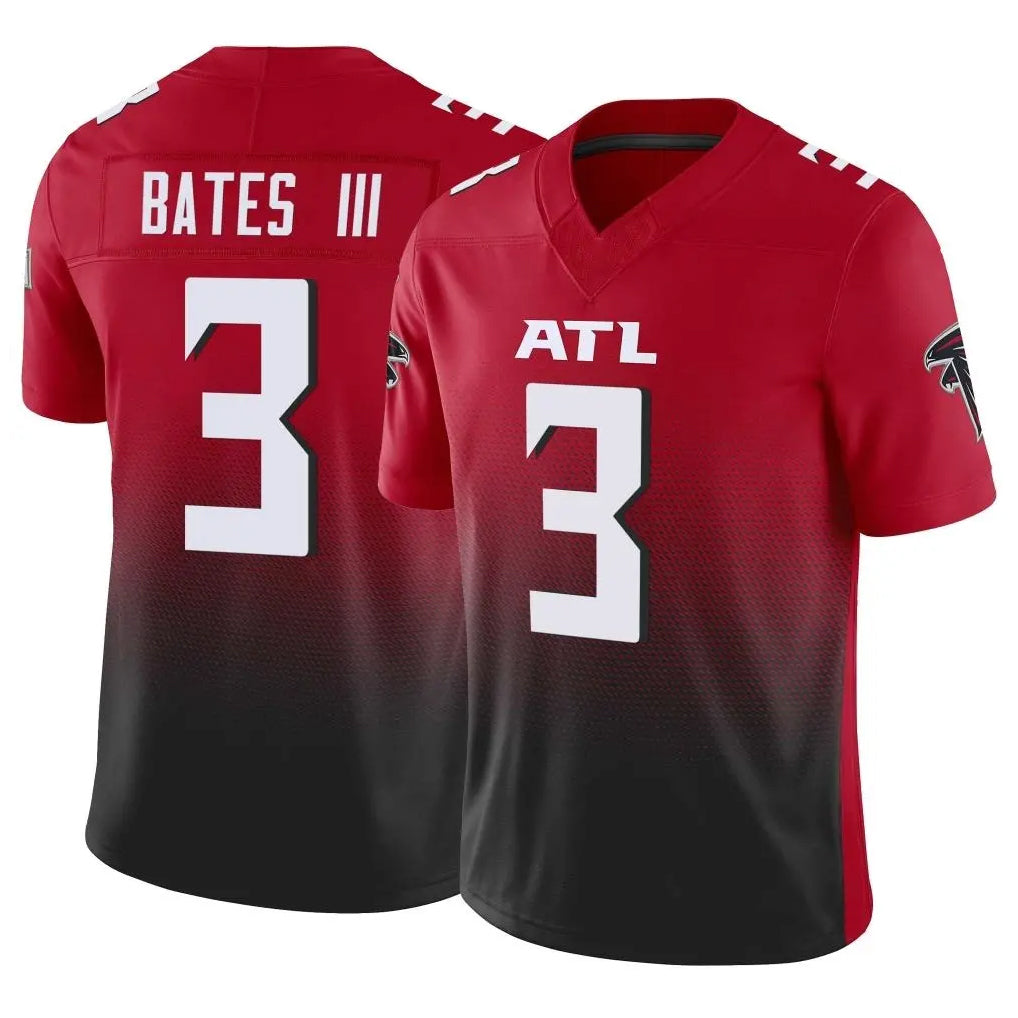 A.Falcons #3 Jessie Bates III Player Red Vapor F.U.S.E. Limited Home Game Gdoa Stitched Jerseys