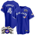 T.Blue Jays #4 George Springer Player Royal 2025 American League All Fdoa Stitched Jersey