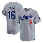 LA.Dodgers #16 Will Smith Player Gray Limited Home Fdoa Stitched Jerseys