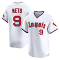 LA.Angels #9 Zach Neto Player White T-shirt Home Limited Fdoa Stitched Jerseys
