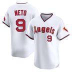 LA.Angels #9 Zach Neto Player White T-shirt Home Limited Fdoa Stitched Jerseys