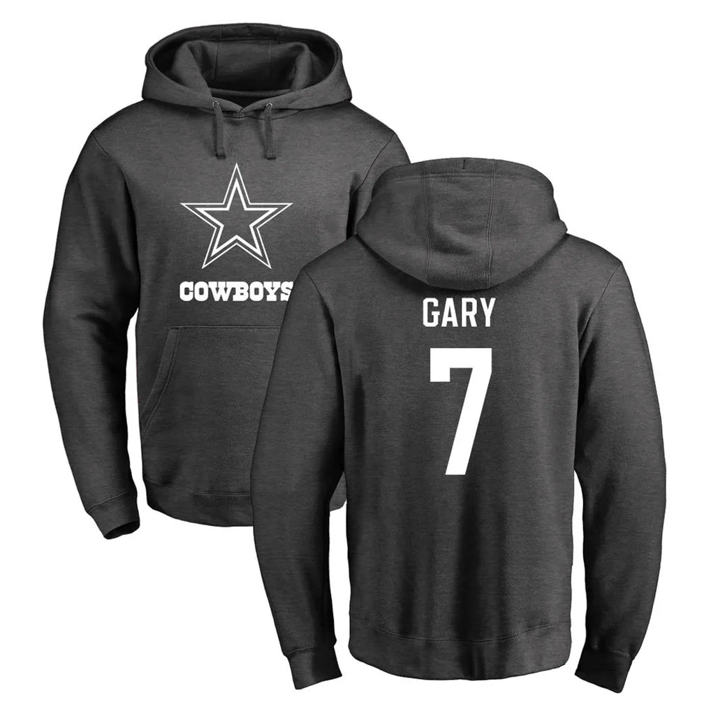D.Cowboys #7 Rashan Gary Player Ash One Color Pullover Hoodie Limited Gdoa Stitched Jerseys