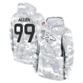 D.Broncos #99 Zach Allen Player Arctic Camo Salute to Service Hoodies Limited Game Gdoa Stitched Jerseys