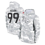 D.Broncos #99 Zach Allen Player Arctic Camo Salute to Service Hoodies Limited Game Gdoa Stitched Jerseys
