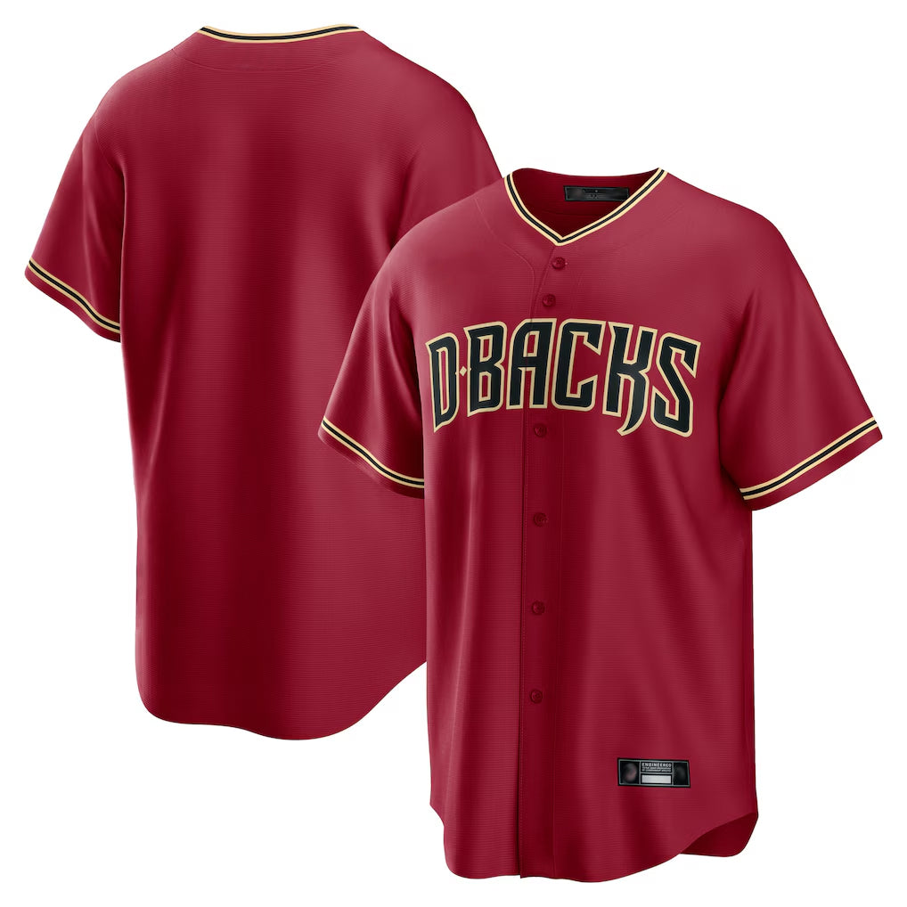 A.Diamondbacks ## Diamondbacks Blank Player Red Home Game Gdoa Stitched Jerseys