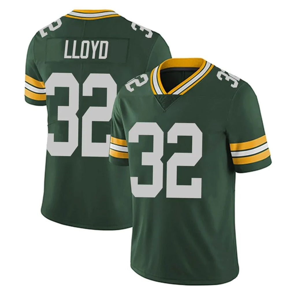 GB.Packers #32 MarShawn Lloyd Player Green Vapor Untouchable Limited Home Game Gdoa Stitched Jerseys