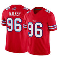 B.Bills #96 Deone Walker Player Red Vapor F.U.S.E. Jersey Limited Home Game Gdoa Stitched Jerseys