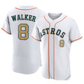 H.Astros #8 Christian Walker Player Gold Collection Limited Elite Home Gdoa Stitched Jerseys