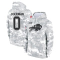 B.Bills #0 Keon Coleman Player Arctic Camo Salute to Service Hoodies Gdoa Stitched Jerseys