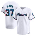 M.Marlins #37 Anthony Bender Player White  Home Limited Fdoa Stitched Jerseys