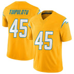 LA.Chargers #45 Tuli Tuipulotu Player Gold Limited Vapor F.U.S.E. Home Game Gdoa Stitched Jerseys