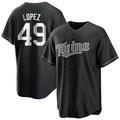 M.Twins #49 Pablo Lopez Player Black Home Game Fdoa Stitched Jerseys