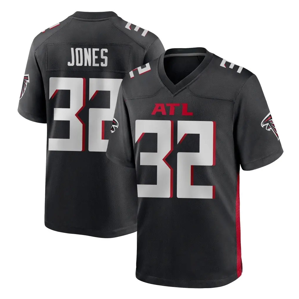A.Falcons #32 Cash Jones Player Black Home Game Gdoa Stitched Jerseys