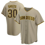 S.Diego Padres #30 Gavin Sheets Player Khaki Home Game Fdoa Stitched Jerseys