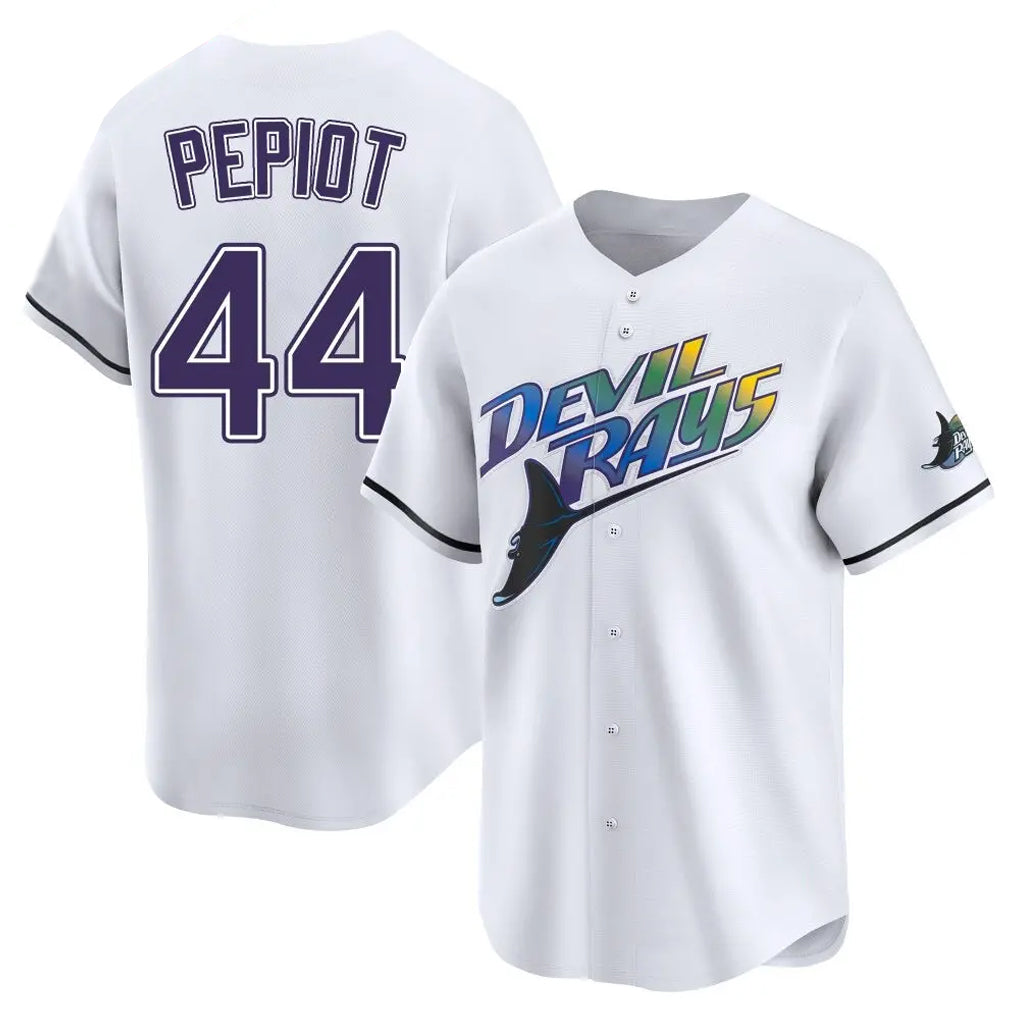 T.Bay Rays #44 Ryan Pepiot Player White City Connect Home Fdoa Stitched Jerseys