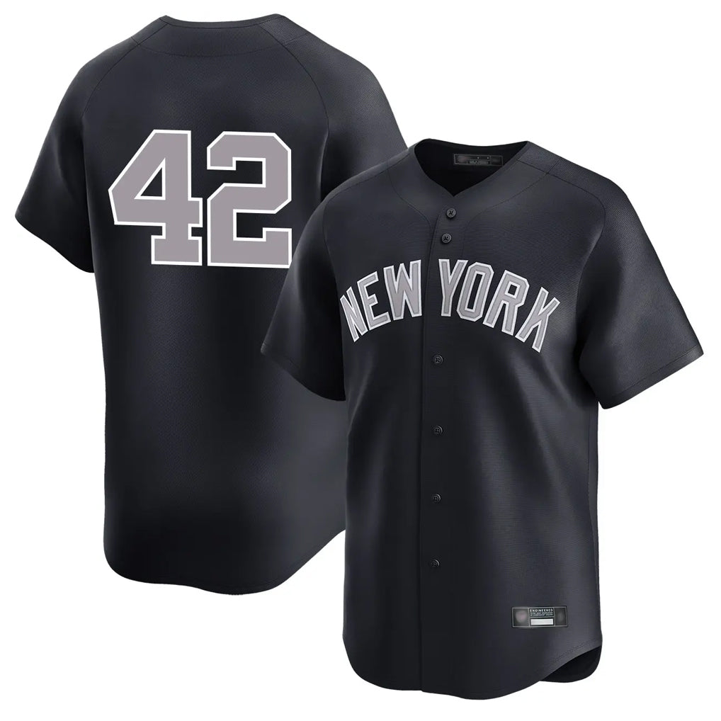 NY.Yankees #42 Mariano Rivera Player Navy Limited Fdoa Stitched Jerseys