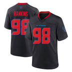 H.Texans #98 Sheldon Rankins Player Navy 2nd Alternate Home Game Gdoa Stitched Jerseys