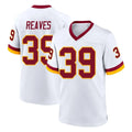 W.Commanders #39 Jeremy Reaves Player White Home Game Gdoa Stitched Jerseys