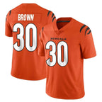 C.Bengals #30 Chase Brown Player Orange Vapor Untouchable Limited Home Game Gdoa Stitched Jerseys