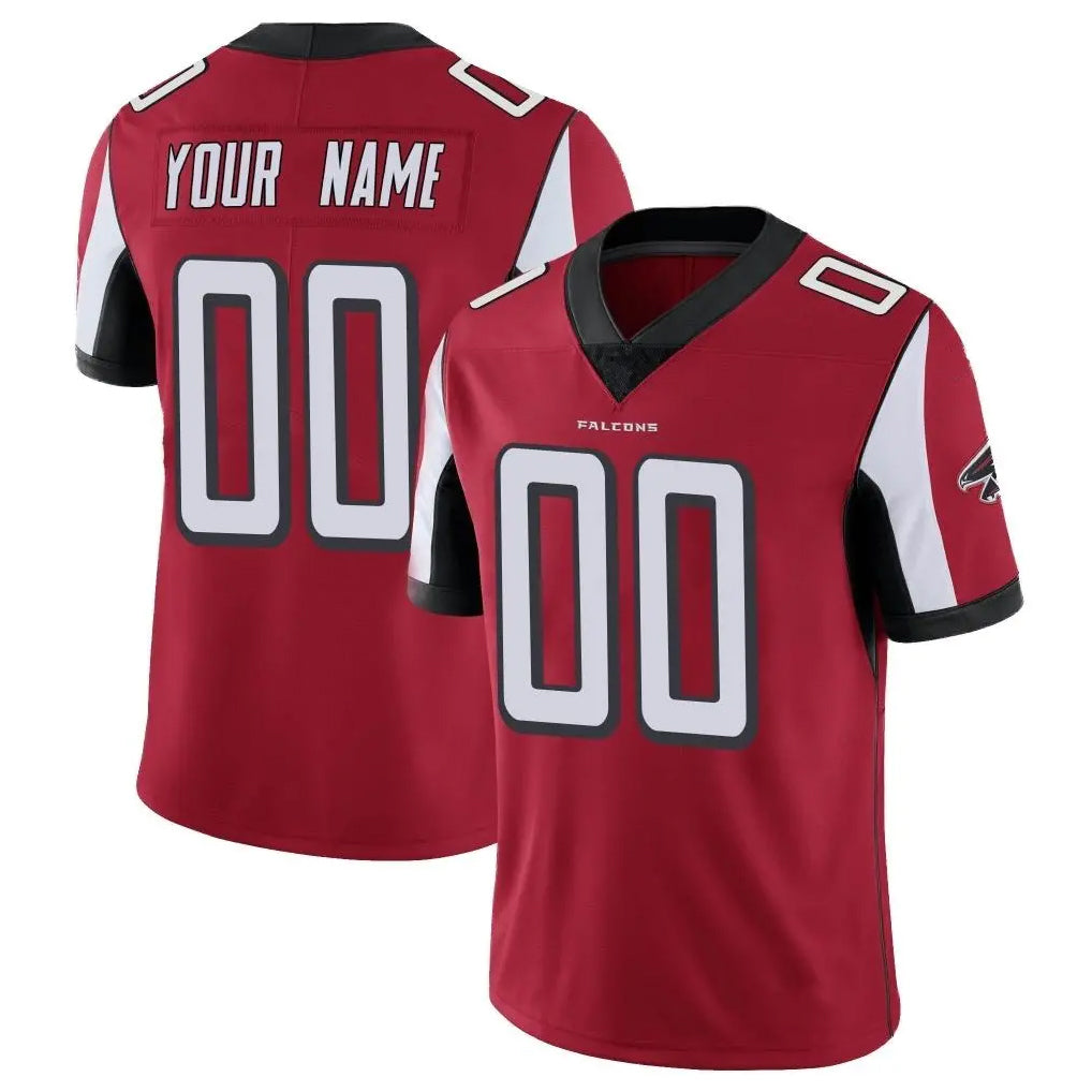 Custom A.Falcons Red Color Vapor Untouchable Limited Home Game Any Name & Numbers Gdoa Stitched Jerseys