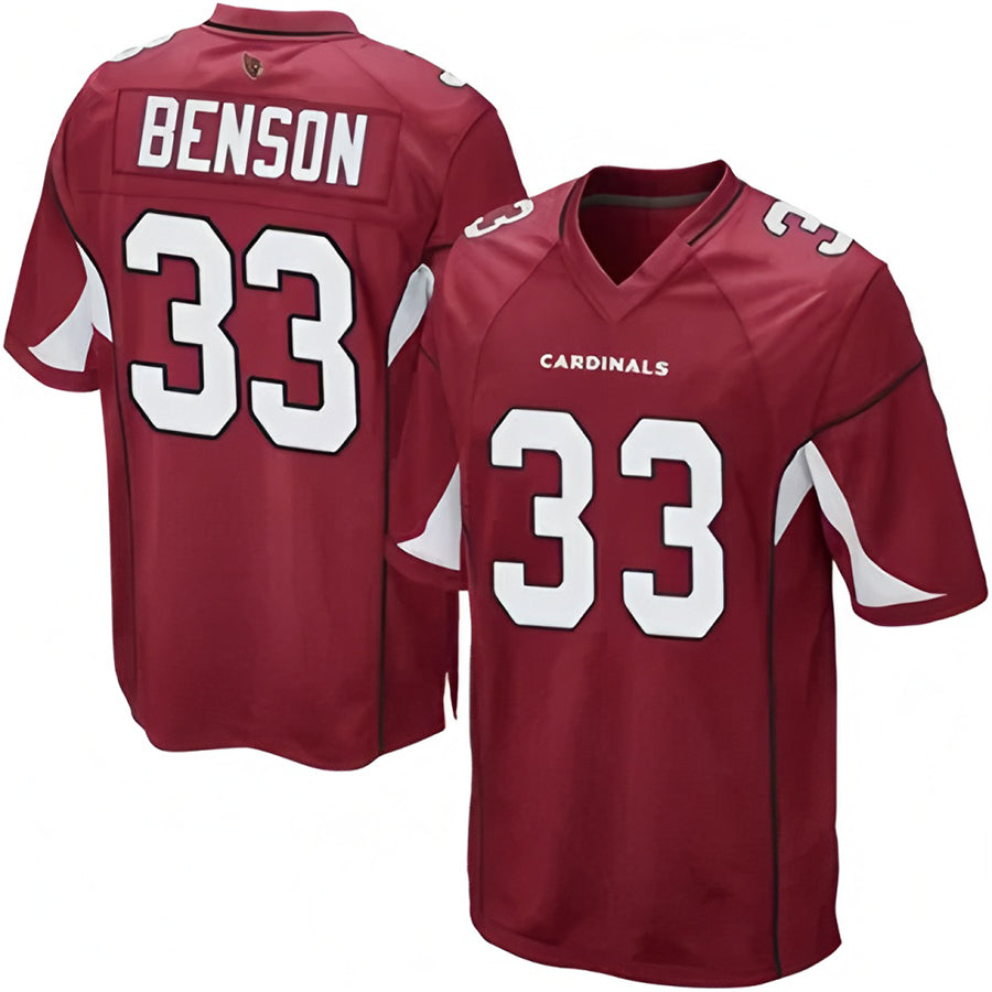 A.Cardinals #33 Trey Benson Player Game Gdoa Stitched Jerseys
