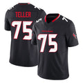 H.Texans #75 Wyatt Teller Player Navy Limited Alternate Vapor F.U.S.E. Home Game Gdoa Stitched Jerseys
