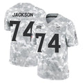 MN.Vikings #74 Donovan Jackson Player Arctic Camo Salute To Service Limited Game Gdoa Stitched Jerseys