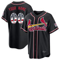 Custom St. Louis Cardinals Black Carbon Fashion USA 250 Fourth of July Limited Home Game Any Name & Number Gdoa Stitched Jerseys