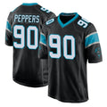 C.Panthers #90 Julius Peppers Player Black Game Gdoa Stitched Jerseys
