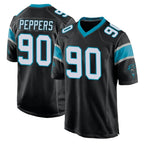 C.Panthers #90 Julius Peppers Player Black Game Gdoa Stitched Jerseys