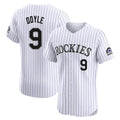 C.Rockies #9 Brenton Doyle Player White Limited Elite Home Gdoa Stitched Jerseys