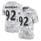 B.Ravens #92 Nnamdi Madubuike Player Arctic Camo Salute to Service Limited Gdoa Stitched Jerseys