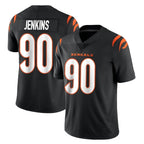 C.Bengals #90 Kris Jenkins Jr Player Black Vapor Untouchable Limited Home Game Gdoa Stitched Jerseys