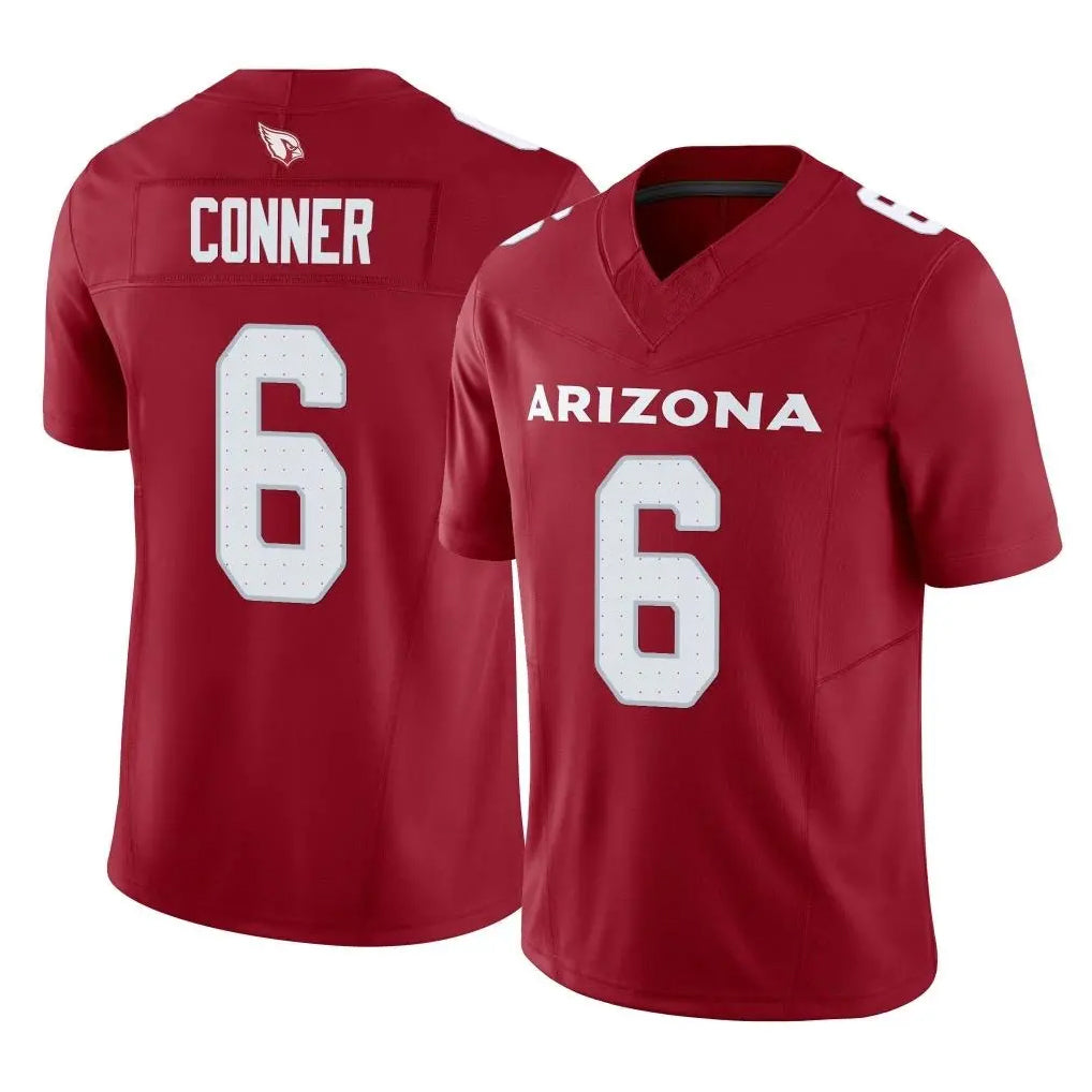 A.Cardinals #6 James Conner Player Cardinal Vapor F.U.S.E. Limited Home Game Gdoa Stitched Jerseys