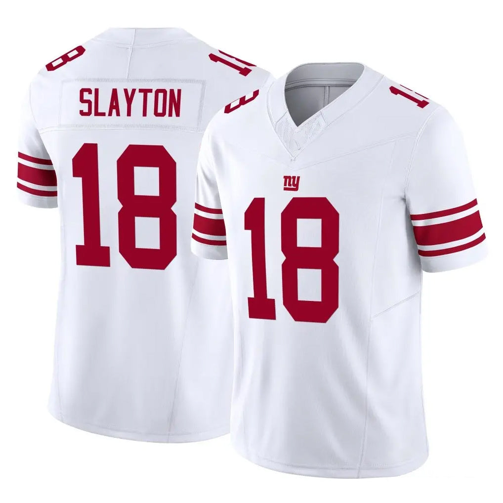 NY.Giants #18 Darius Slayton Player White Limited Vapor F.U.S.E. Home Game Gdoa Stitched Jerseys