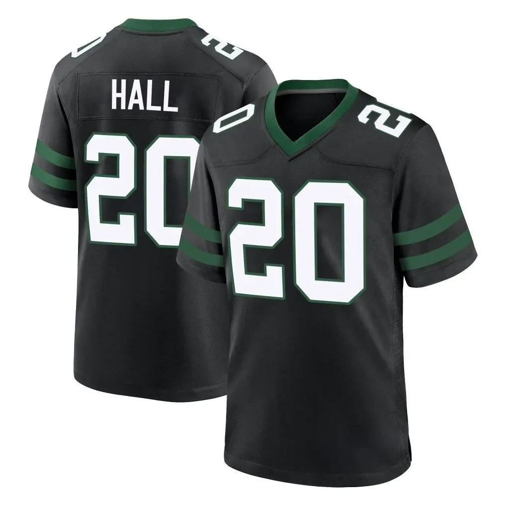 NY.Jets #20 Breece Hall Player Black Legacy Home Game Gdoa Stitched Jerseys