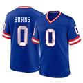 NY.Giants #0 Brian Burns Player Royal Classic Home Game Gdoa Stitched Jerseys