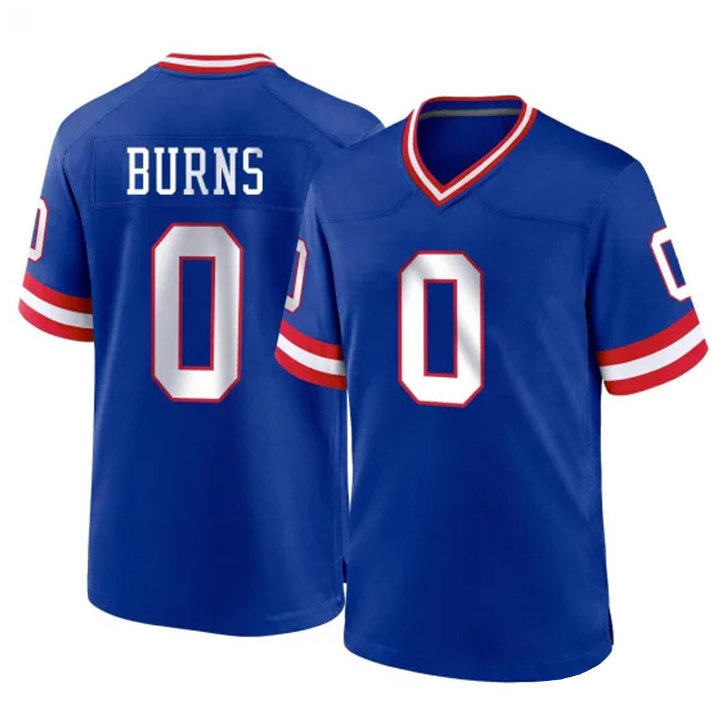 NY.Giants #0 Brian Burns Player Royal Classic Home Game Gdoa Stitched Jerseys