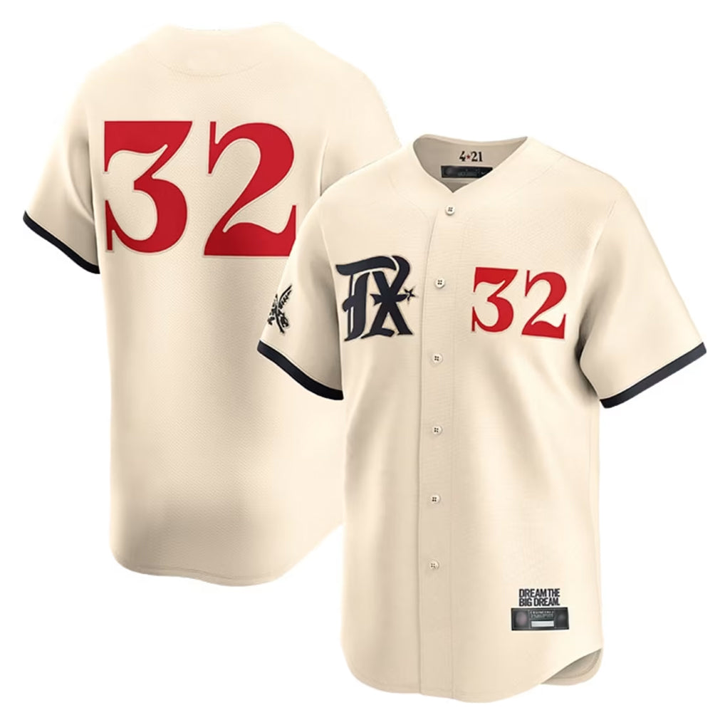 T.Rangers #32 Evan Carter Player Cream Limited City Connect Fdoa Stitched Jerseys