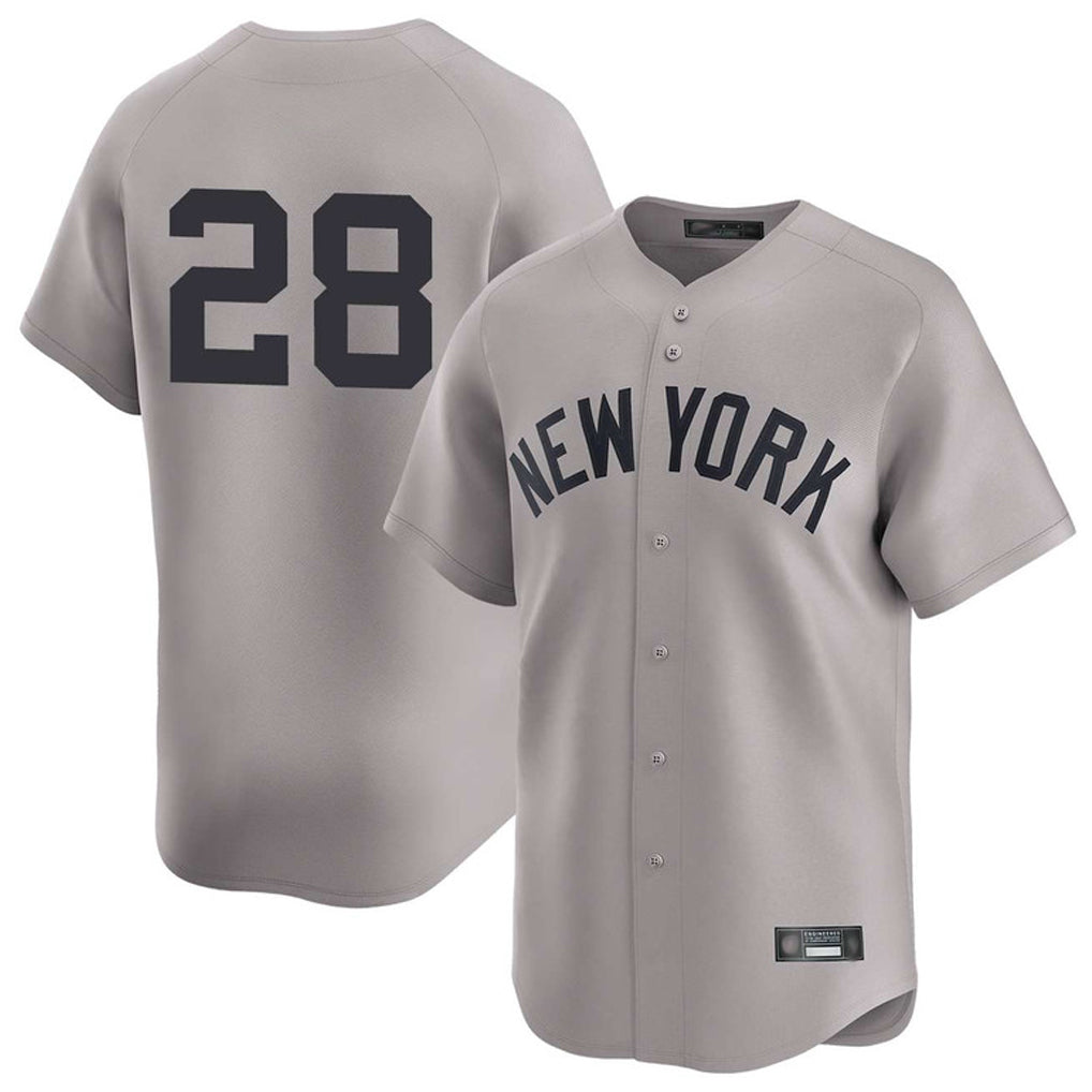NY.Yankees #28 Austin Wells Player Gray Limited Fdoa Stitched Jerseys