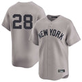 NY.Yankees #28 Austin Wells Player Gray Limited Fdoa Stitched Jerseys