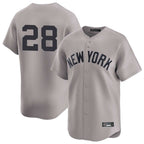 NY.Yankees #28 Austin Wells Player Gray Limited Fdoa Stitched Jerseys