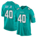 M.Dolphins #40 Willie Gay Jr. Player Aqua Team Color Home Game Gdoa Stitched Jerseys